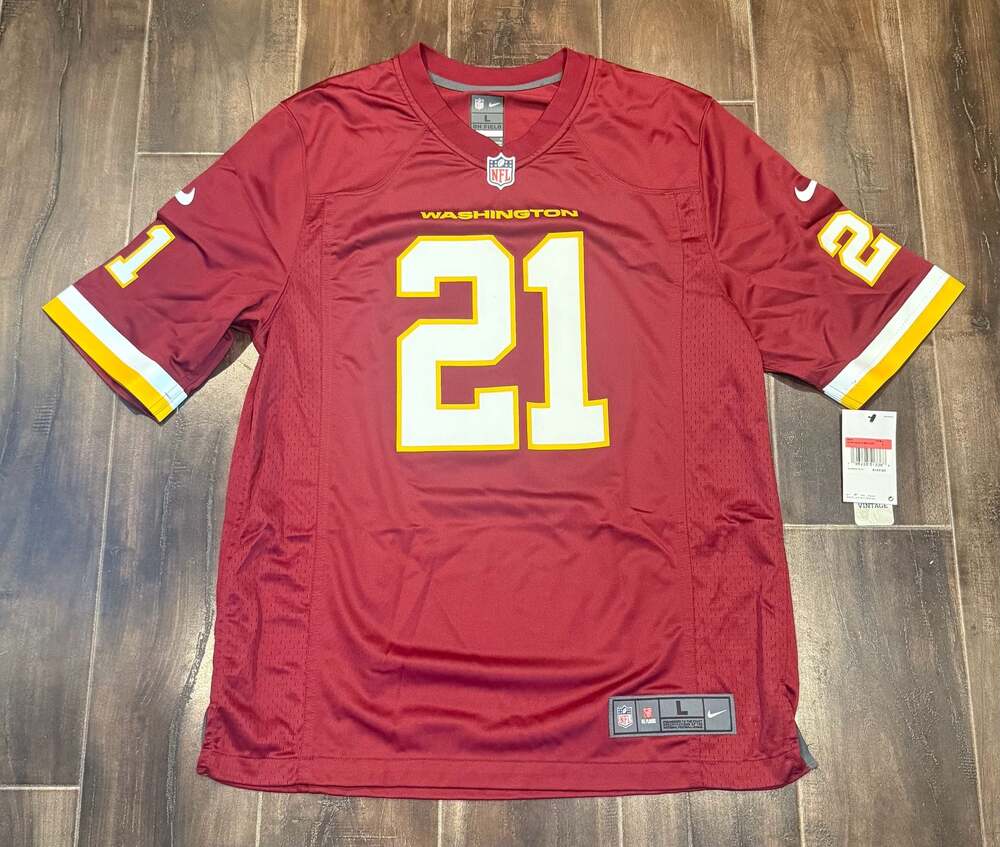 Nike Washington Sean Taylor 21 NFL Game Jersey Burgundy Size Large